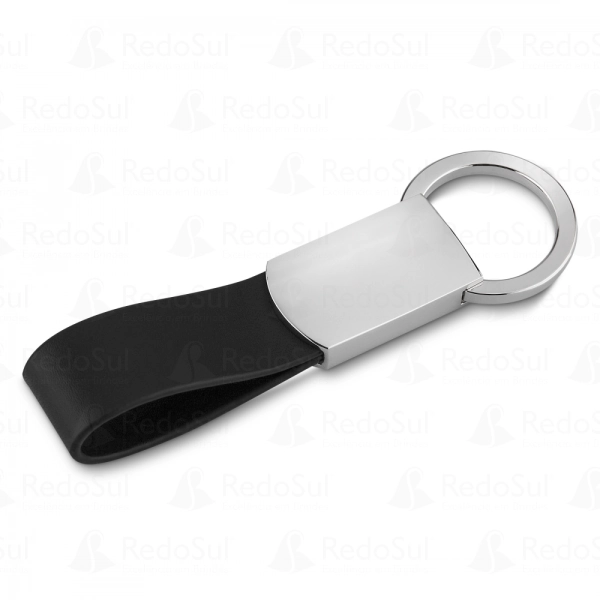 Chaveiro Personalizado Metálico com Couro Sintético Chaveiro Personalizado Metálico com Couro Sintético